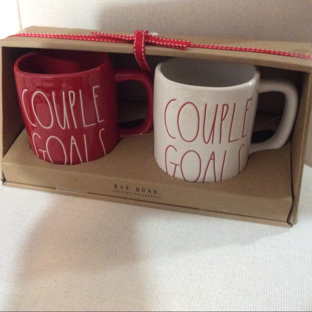 Rae Dunn COUPLE GOALS Mug Set